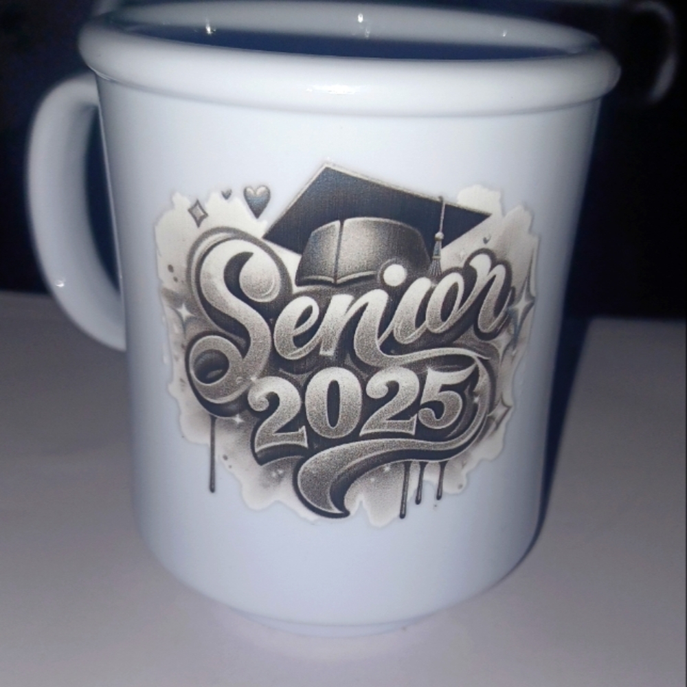 Senior 2025 Mug Handmade Plastic